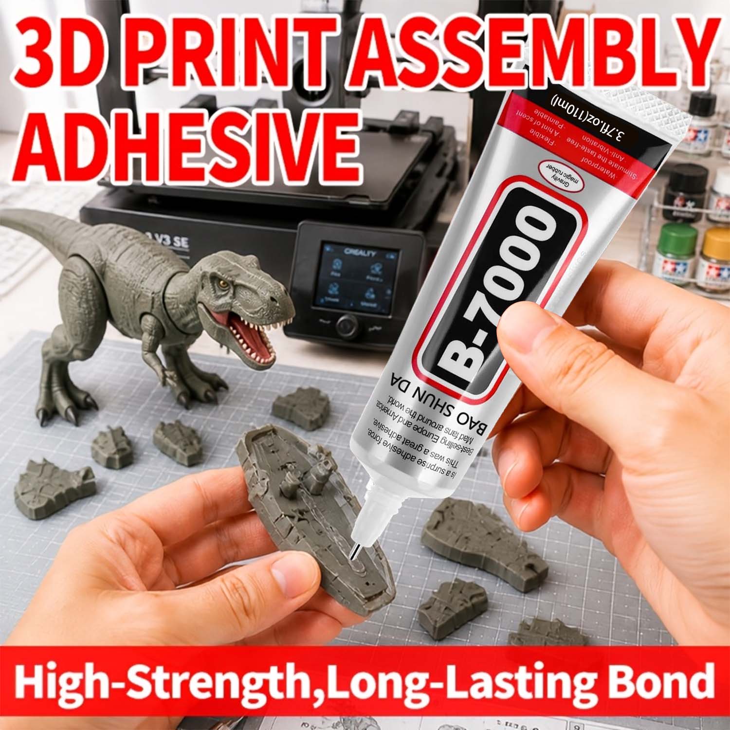3D Printing Glue Stick - Adhesivo transparente de secado rápido para