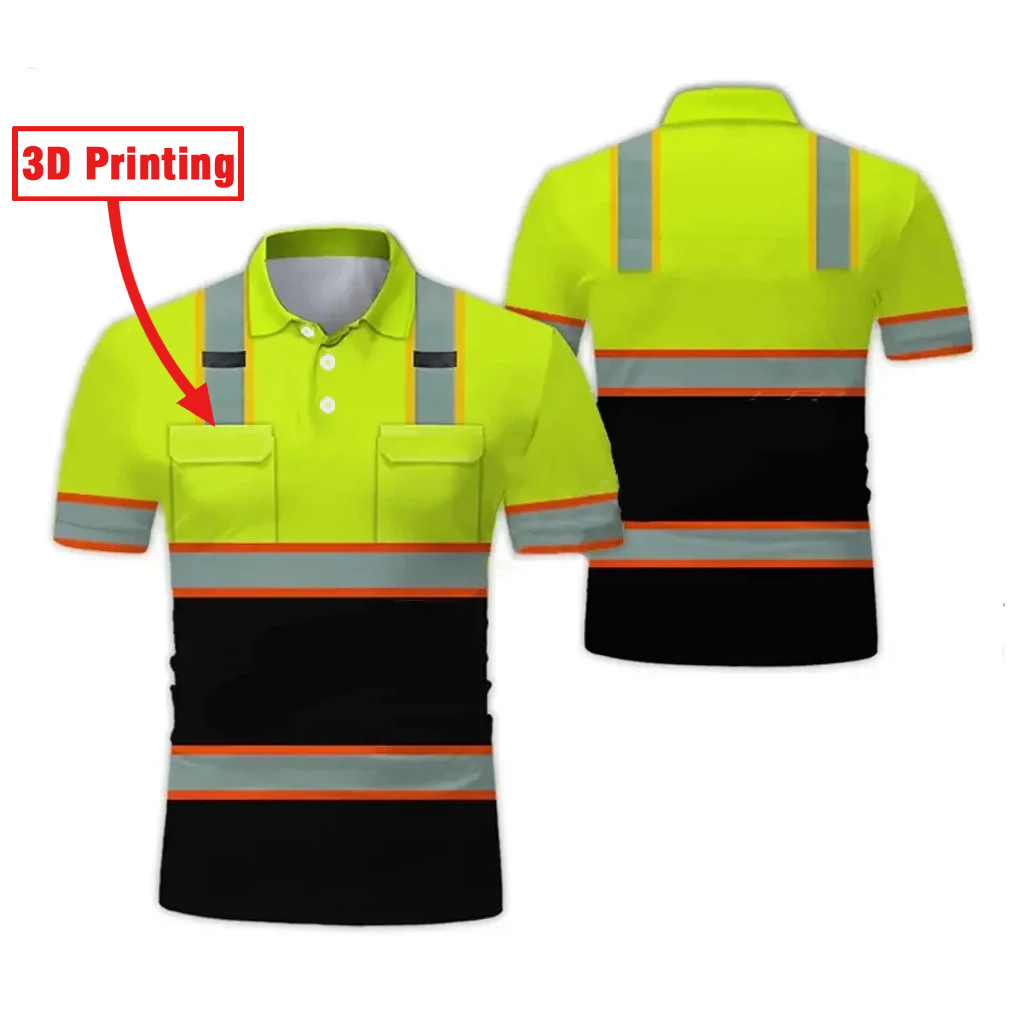 3D Printing Construction - Polo de secado rápido para hombre,