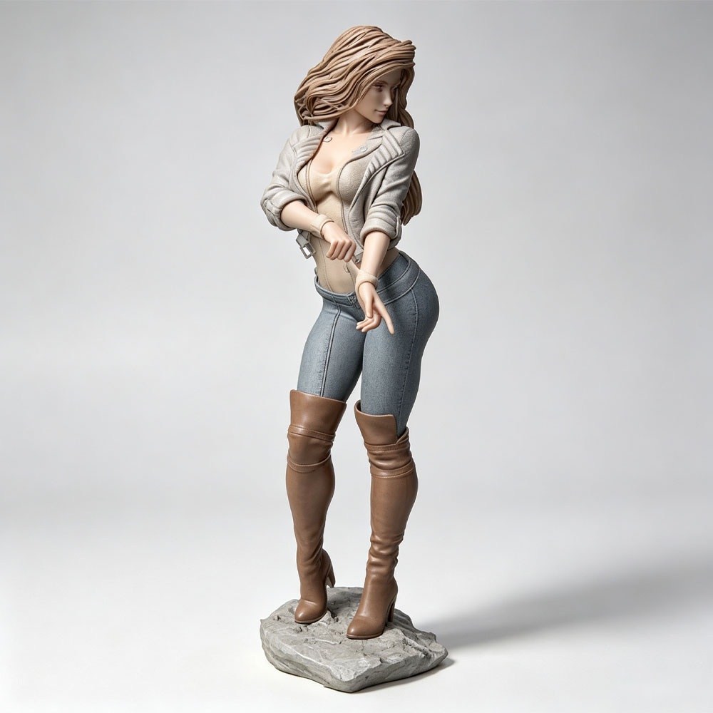 3D Printing And Additive Manufacturing - Personaje femenino realista y a la