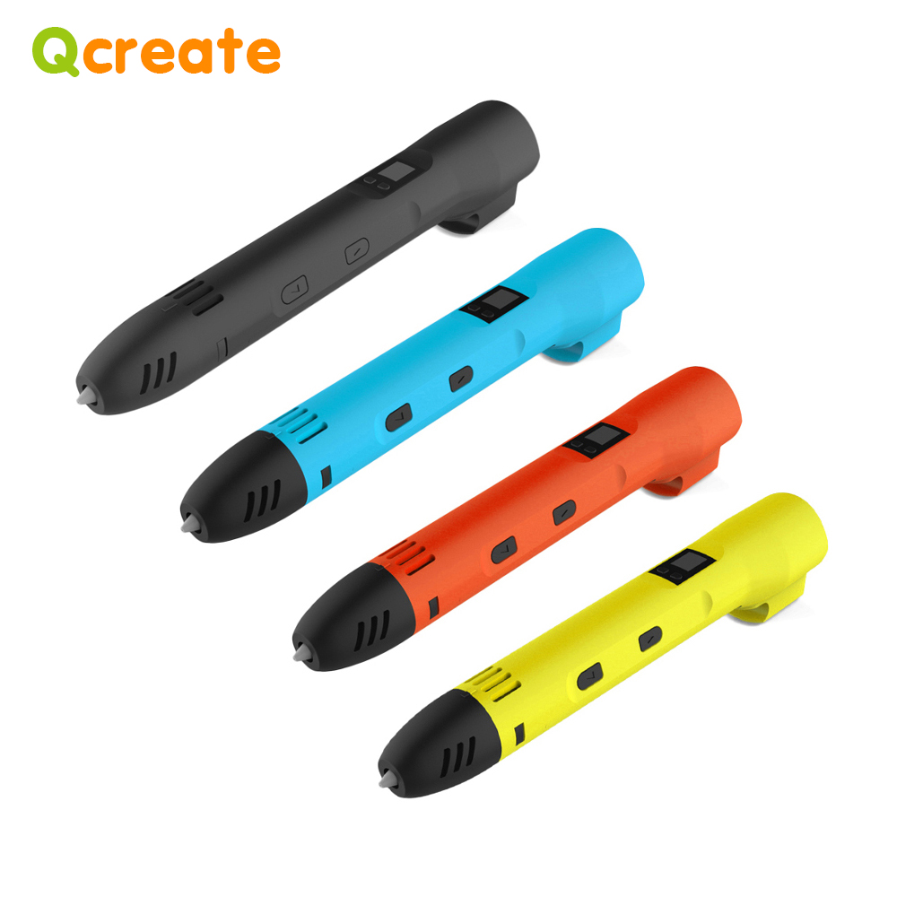 3D Printing Filament - QCREATE-Bolígrafo de impresión 3D, pantalla LCD