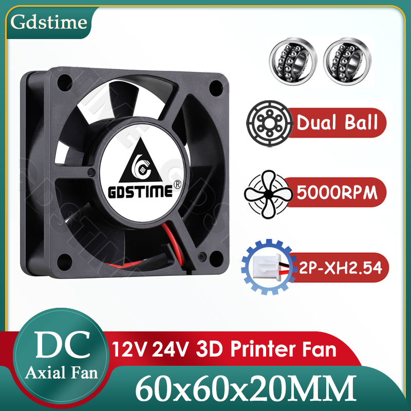 3D Printer Power Supply - Ventilador Gdstime 6020 de 24V 12V