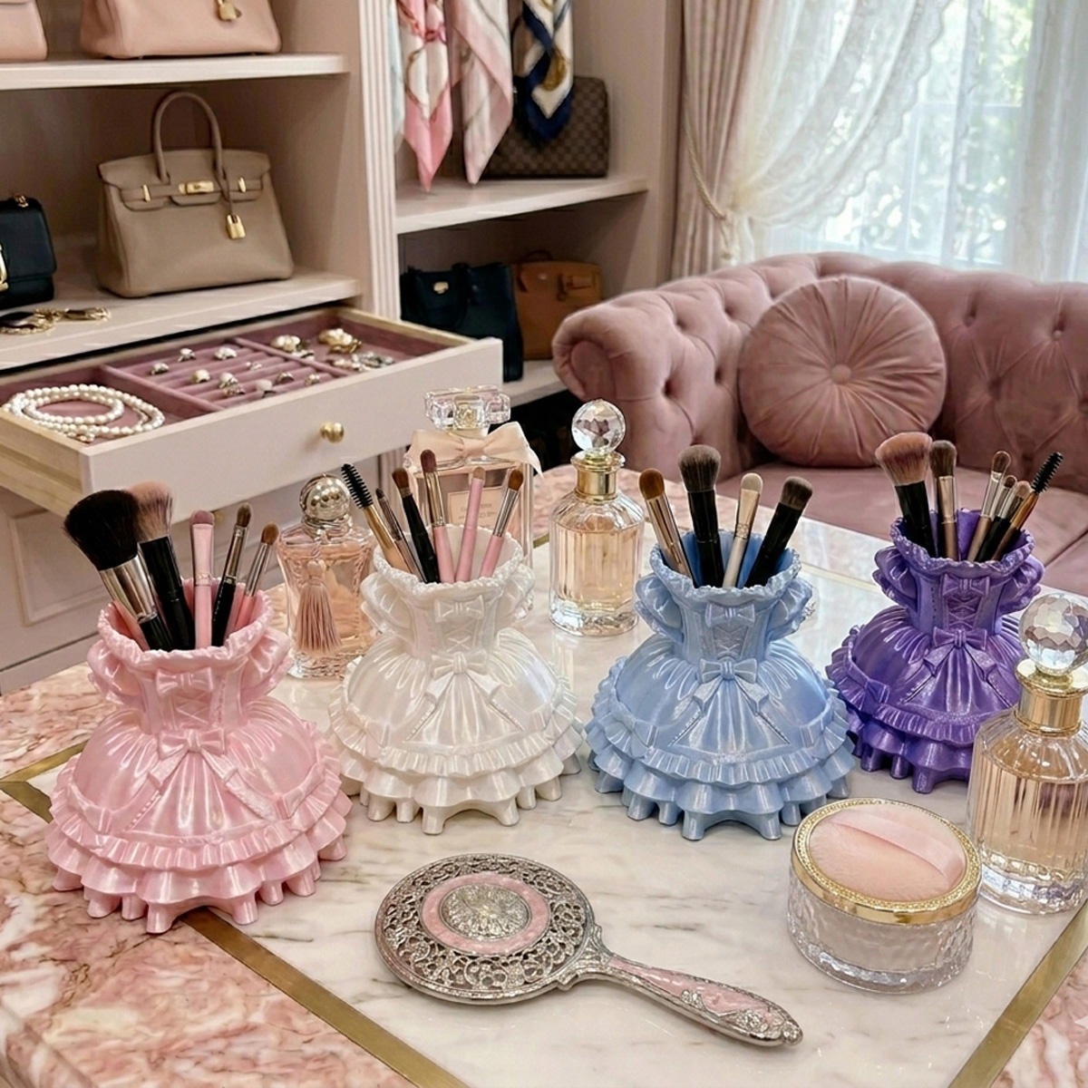 3D Printing Holder - Soporte para brochas de maquillaje y
