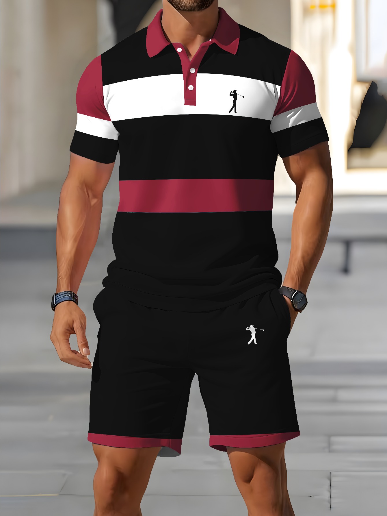 3D Printing Designing - Conjunto de Polo para Hombre Verano