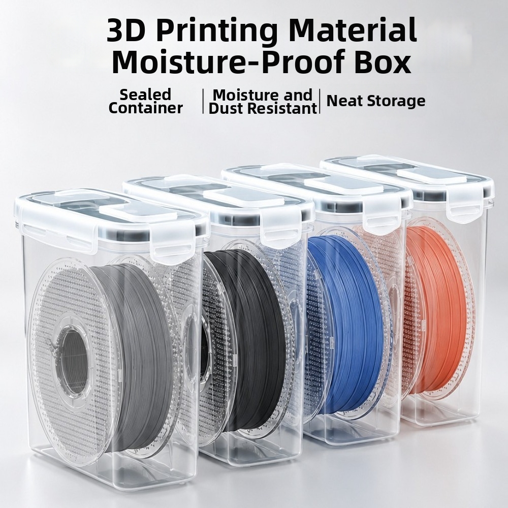3D Printing With Pp - Contenedor Transparente para Filamentos, Hermético, a