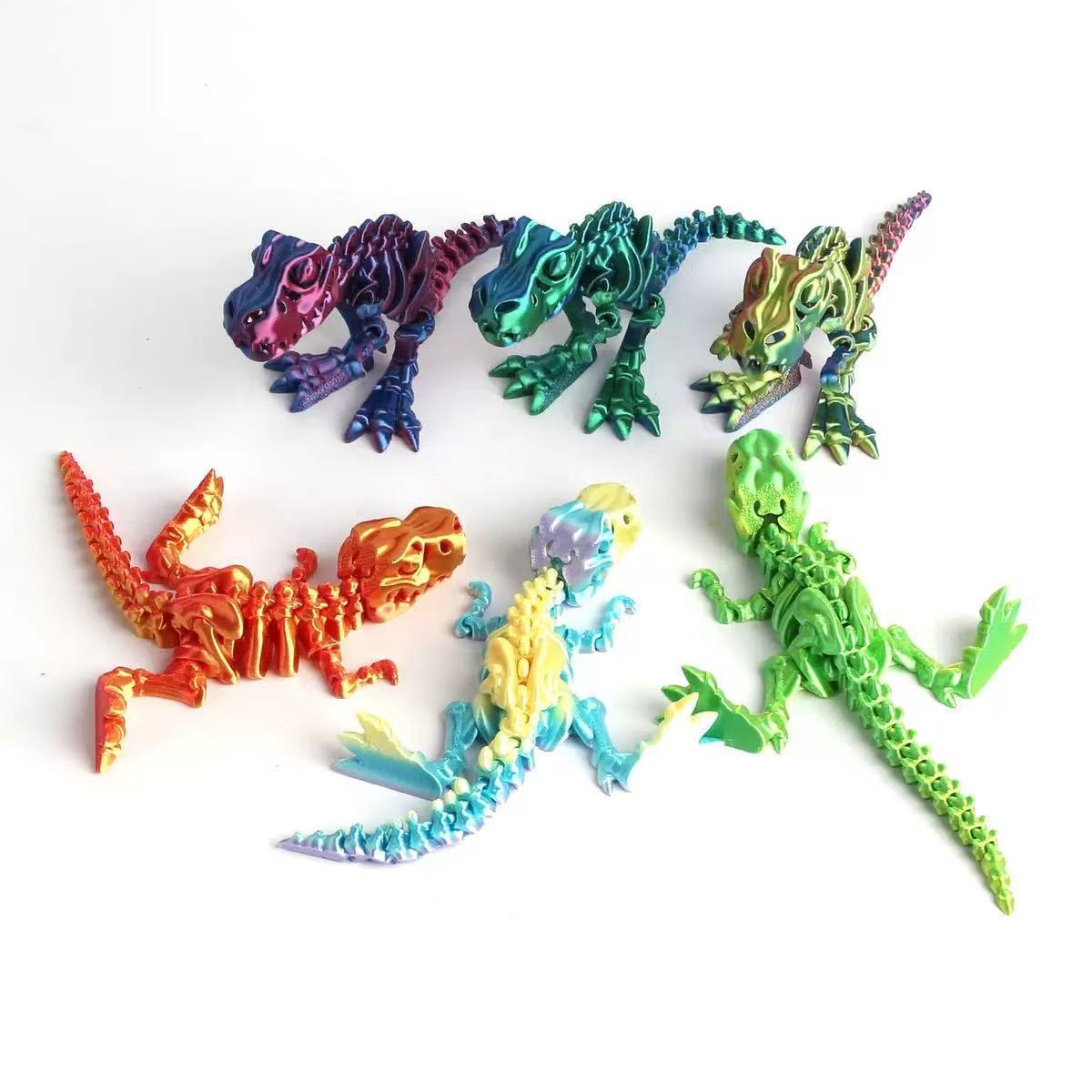Esqueleto de dinosaurio impres - 3D Printing Joint reseña y precio