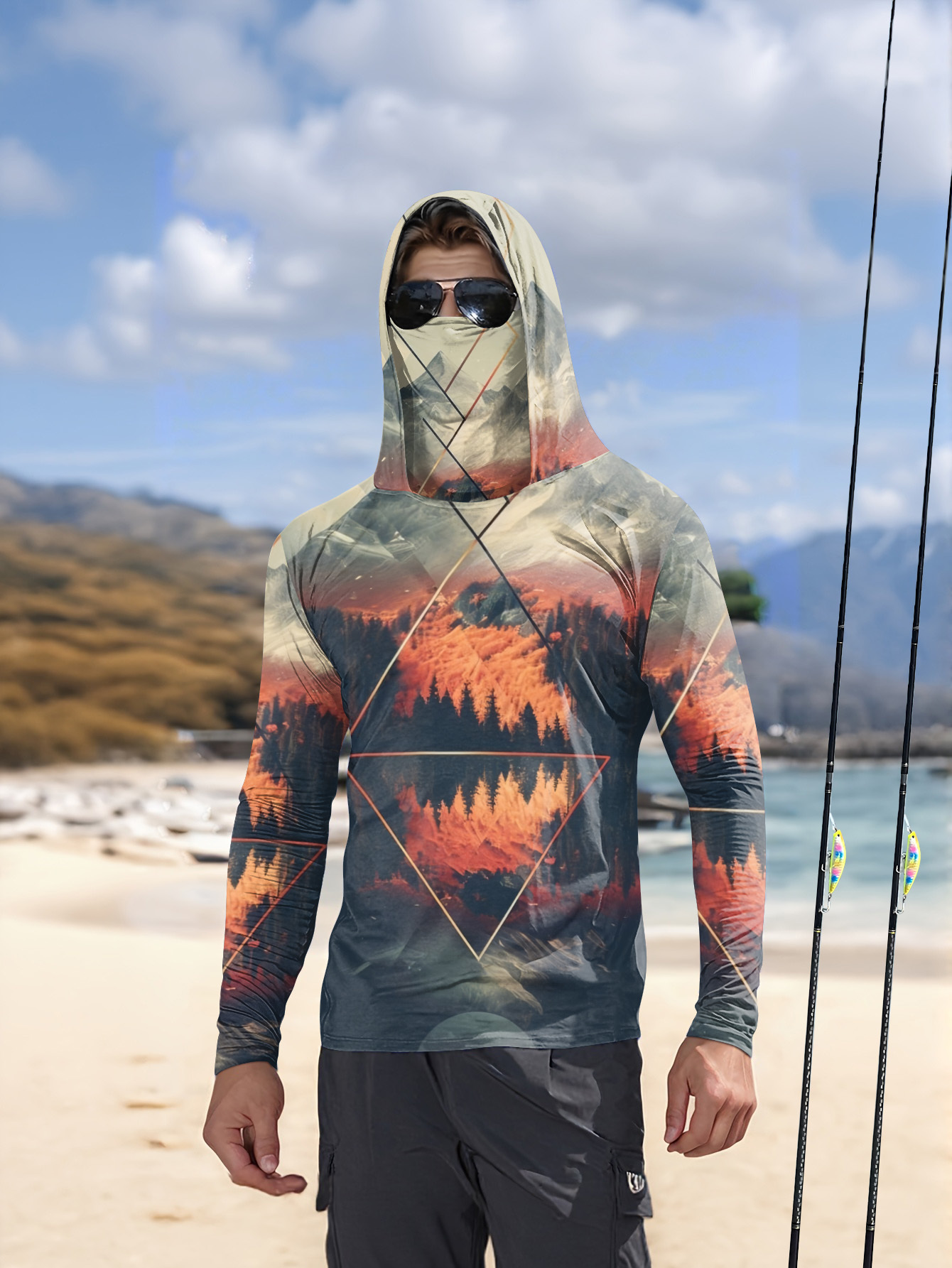 Sudadera de Pesca para Hombre  - 3D Printing Jersey reseña y precio