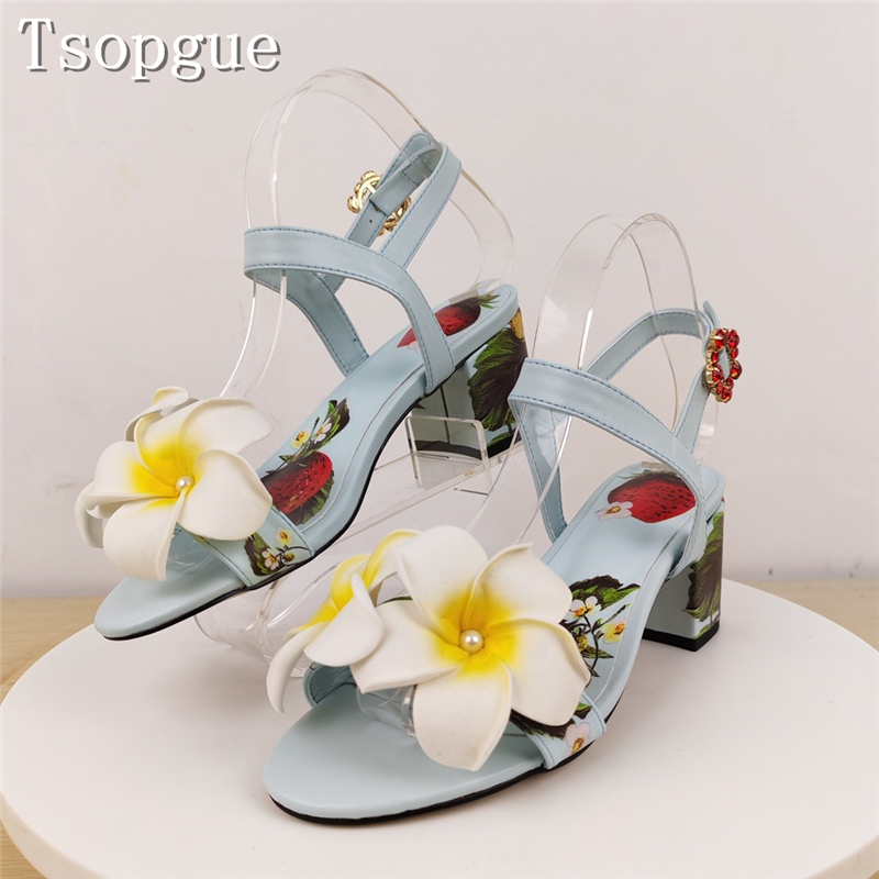 Sandalias de Tacón Grueso con  - 3D Printing Designing reseña y precio