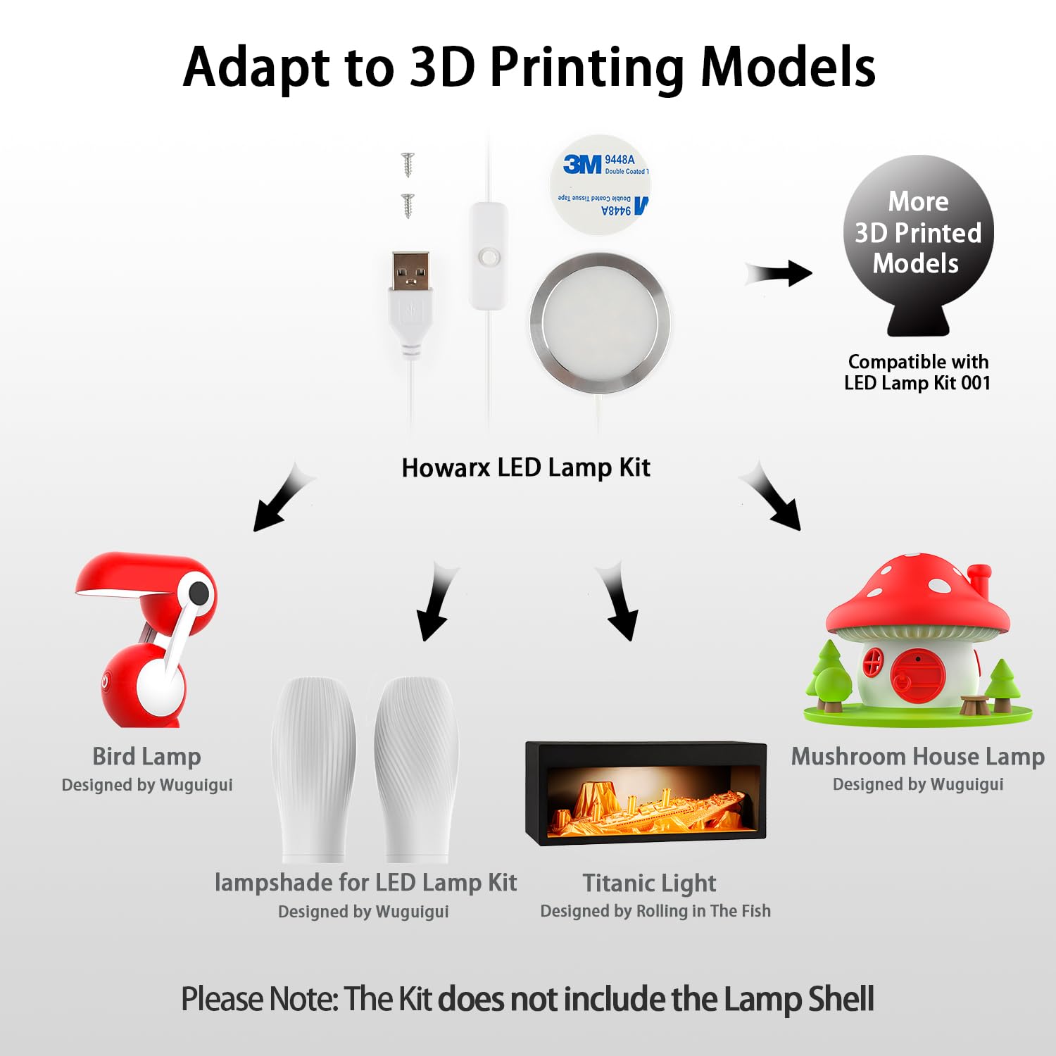 Kit de Lámpara LED para Impres - 3D Printer Power Supply reseña y precio