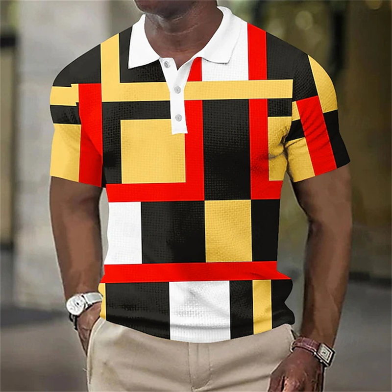 Polo de moda para hombre, cami - 3D Printing Jersey reseña y precio