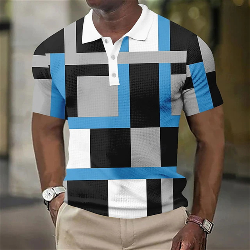 Polo de moda para hombre, cami - 3D Printing Jersey reseña y precio