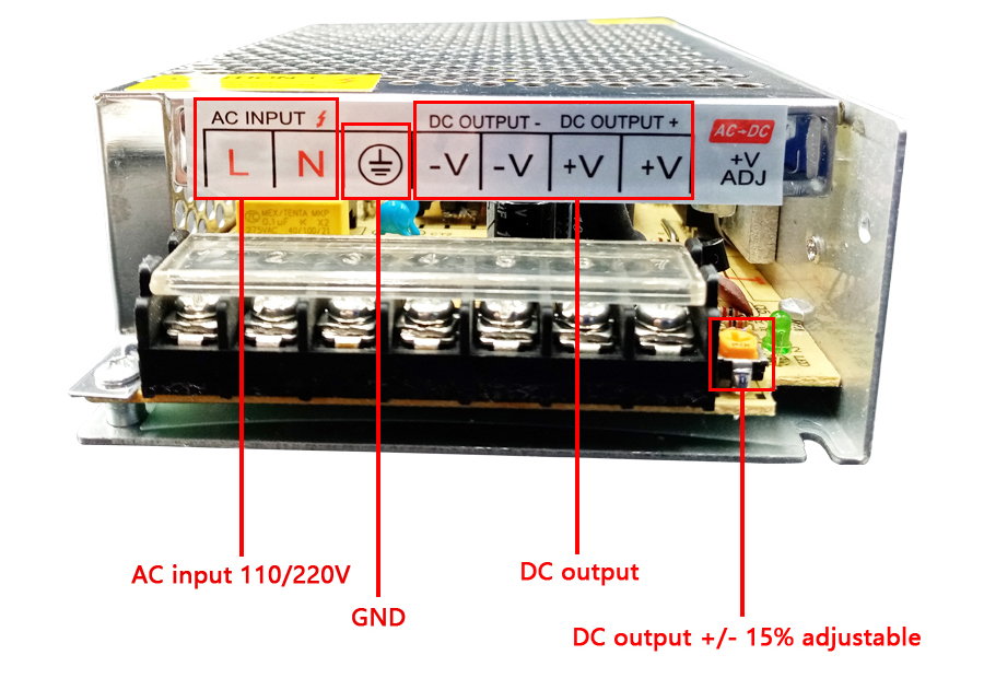 Fuente de alimentación conmuta - 3D Printer Power Supply reseña y precio